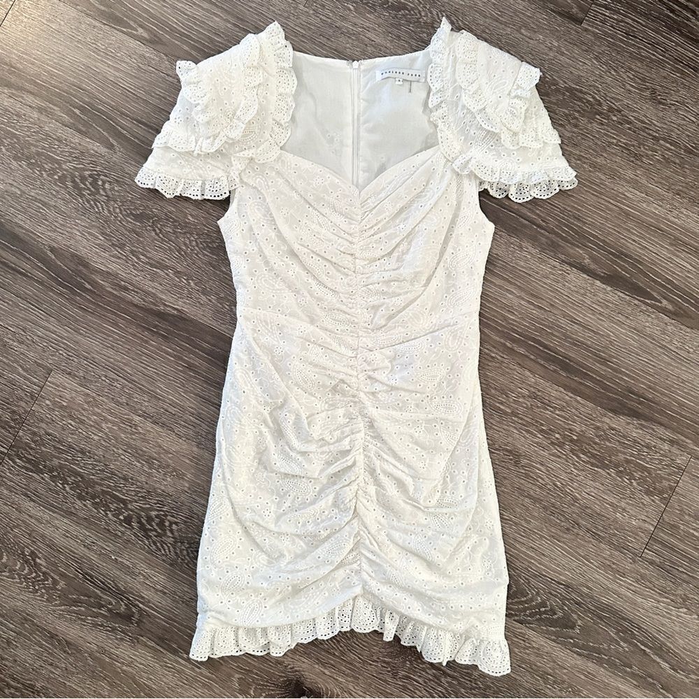 Endless Rose Eyelet Ruched Dress